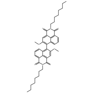 5-Methoxy-6-(5-methoxy-2-octyl-1,3-dioxobenzo[de]isoquinolin-6-yl)-2-octylbenzo[de]isoquinoline-1,3-dione Structure
