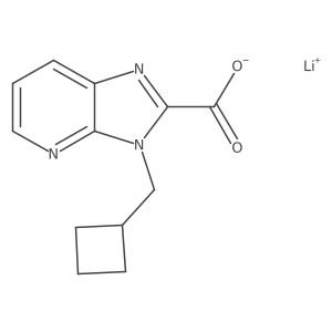 Lithium 3-(cyclobutylmethyl)-3H-imidazo[4,5-b]pyridine-2-carboxylate Structure