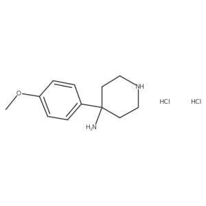 4-(4-Methoxyphenyl)piperidin-4-amine dihydrochloride结构式