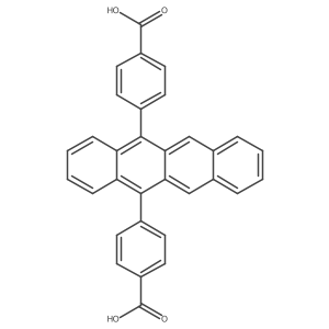4,4'-(Tetracene-5,12-diyl)dibenzoic acid结构式