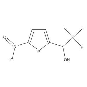 (1S)-2,2,2-trifluoro-1-(5-nitrothiophen-2-yl)ethan-1-ol结构式