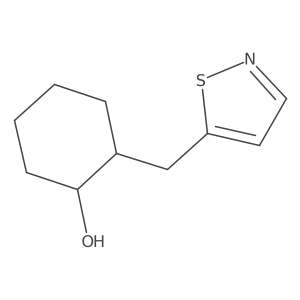 rac-(1R,2S)-2-[(1,2-thiazol-5-yl)methyl]cyclohexan-1-ol Structure