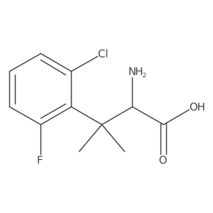 2-Amino-3-(2-chloro-6-fluorophenyl)-3-methylbutanoic acid结构式