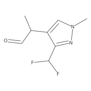 2-[3-(difluoromethyl)-1-methyl-1H-pyrazol-4-yl]propanal Structure