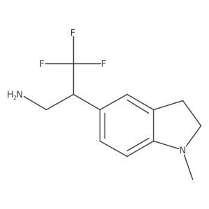 3,3,3-trifluoro-2-(1-methyl-2,3-dihydro-1H-indol-5-yl)propan-1-amine Structure