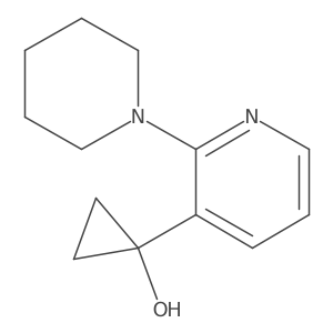 1-[2-(Piperidin-1-yl)pyridin-3-yl]cyclopropan-1-ol Structure
