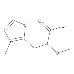 2-Methoxy-3-(3-methylthiophen-2-yl)propanoic acid结构式