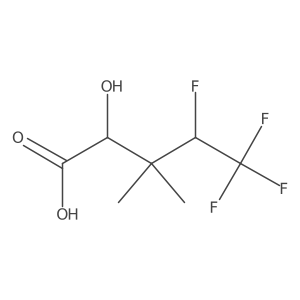 4,5,5,5-Tetrafluoro-2-hydroxy-3,3-dimethylpentanoic acid结构式