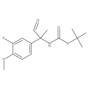 tert-butyl N-[2-(3-fluoro-4-methoxyphenyl)-1-oxopropan-2-yl]carbamate Structure