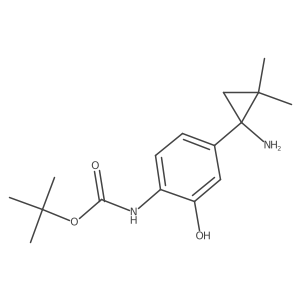 tert-butyl N-[4-(1-amino-2,2-dimethylcyclopropyl)-2-hydroxyphenyl]carbamate结构式