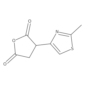 3-(2-Methyl-1,3-thiazol-4-yl)oxolane-2,5-dione结构式