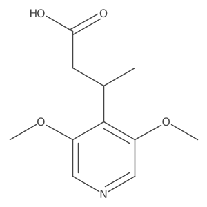 3-(3,5-Dimethoxypyridin-4-yl)butanoic acid Structure