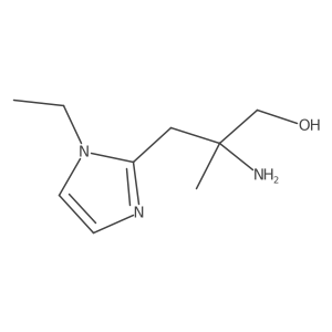2-amino-3-(1-ethyl-1H-imidazol-2-yl)-2-methylpropan-1-ol Structure
