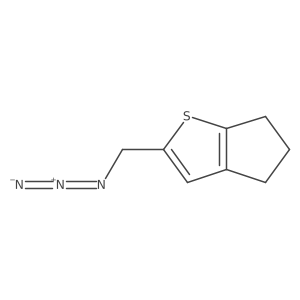 2-(azidomethyl)-4H,5H,6H-cyclopenta[b]thiophene结构式