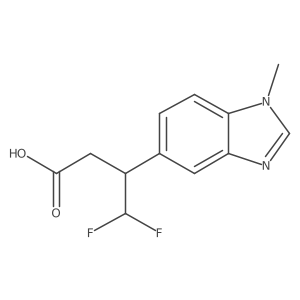 4,4-difluoro-3-(1-methyl-1H-1,3-benzodiazol-5-yl)butanoic acid Structure
