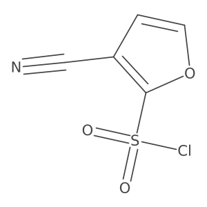 3-Cyanofuran-2-sulfonyl chloride Structure