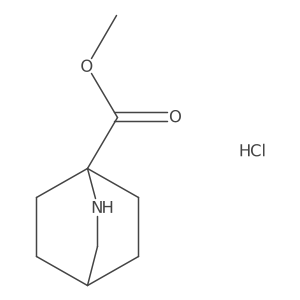 Methyl 2-azabicyclo[2.2.2]octane-1-carboxylate hydrochloride结构式