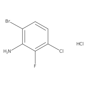 6-Bromo-3-chloro-2-fluoroaniline hydrochloride Structure