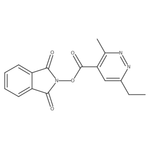 1,3-dioxo-2,3-dihydro-1H-isoindol-2-yl 6-ethyl-3-methylpyridazine-4-carboxylate Structure
