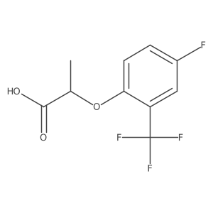 2-(4-Fluoro-2-trifluoromethyl-phenoxy)-propionic acid结构式