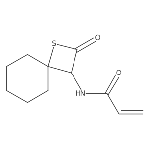 N-(2-Oxo-1-thiaspiro[3.5]nonan-3-yl)prop-2-enamide结构式