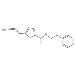 5-(azidomethyl)-N-[2-(pyridin-4-yl)ethyl]furan-2-carboxamide结构式