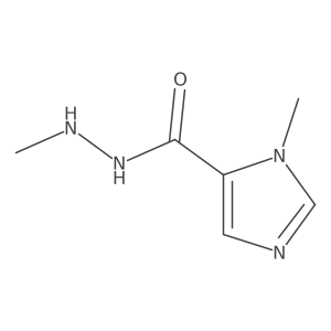 1-Methyl-1H-imidazole-5-carboxylic acid 2-methylhydrazide结构式