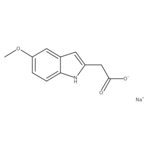 Sodium;2-(5-methoxy-1H-indol-2-yl)acetate Structure