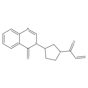 3-(1-Acryloylpyrrolidin-3-yl)quinazolin-4(3H)-one结构式