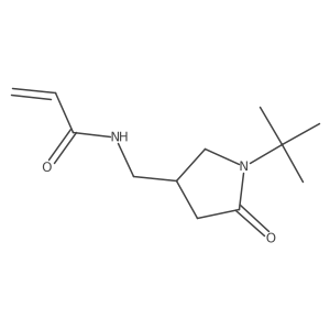 N-[(1-Tert-butyl-5-oxopyrrolidin-3-yl)methyl]prop-2-enamide结构式