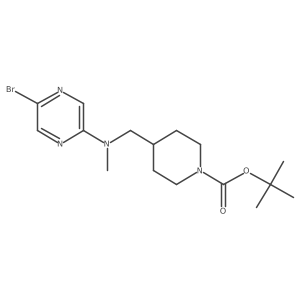 Tert-butyl 4-[[(5-bromopyrazin-2-yl)-methylamino]methyl]piperidine-1-carboxylate Structure