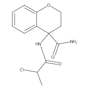 4-(2-Chloropropanoylamino)-2,3-dihydrochromene-4-carboxamide Structure