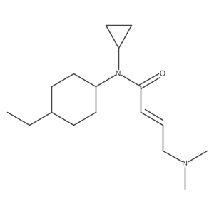 (E)-N-Cyclopropyl-4-(dimethylamino)-N-(4-ethylcyclohexyl)but-2-enamide Structure