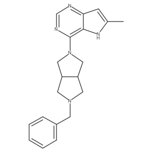 2-benzyl-5-{6-methyl-5H-pyrrolo[3,2-d]pyrimidin-4-yl}-octahydropyrrolo[3,4-c]pyrrole结构式