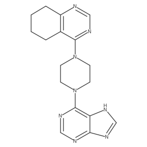 4-[4-(9H-purin-6-yl)piperazin-1-yl]-5,6,7,8-tetrahydroquinazoline结构式