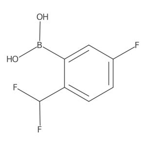 (2-(Difluoromethyl)-5-fluorophenyl)boronic acid结构式