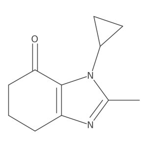 3-Cyclopropyl-2-methyl-3,5,6,7-tetrahydro-4H-benzo[d]imidazol-4-one结构式