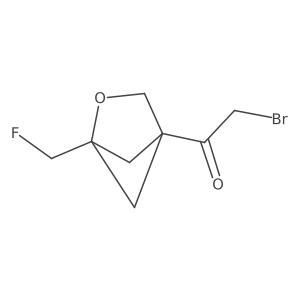 2-Bromo-1-[1-(fluoromethyl)-2-oxabicyclo[2.1.1]hexan-4-yl]ethan-1-one Structure