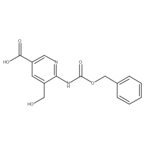 6-{[(Benzyloxy)carbonyl]amino}-5-(hydroxymethyl)pyridine-3-carboxylic acid Structure