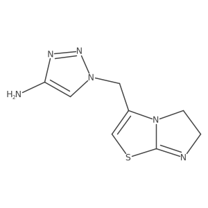 1-({5H,6H-imidazo[2,1-b][1,3]thiazol-3-yl}methyl)-1H-1,2,3-triazol-4-amine Structure
