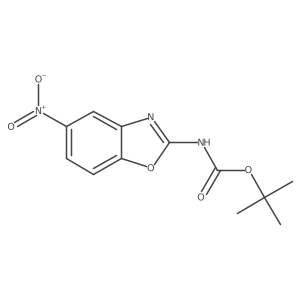 tert-butyl N-(5-nitro-1,3-benzoxazol-2-yl)carbamate结构式