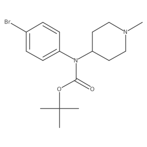 tert-butyl N-(4-bromophenyl)-N-(1-methylpiperidin-4-yl)carbamate Structure