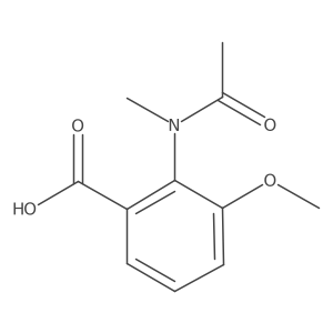 3-methoxy-2-(N-methylacetamido)benzoic acid Structure