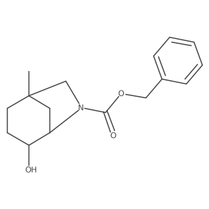 Benzyl 4-hydroxy-1-methyl-6-azabicyclo[3.2.1]octane-6-carboxylate Structure