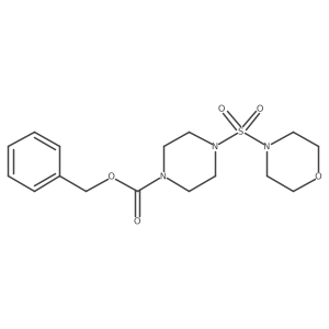 Benzyl 4-(morpholine-4-sulfonyl)piperazine-1-carboxylate结构式