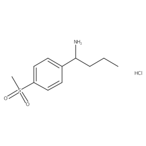 (1R)-1-(4-Methanesulfonylphenyl)butan-1-amine hydrochloride结构式