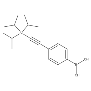(4-((Triisopropylsilyl)ethynyl)phenyl)boronic acid Structure