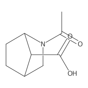 rac-(1R,4S,7R)-2-acetyl-2-azabicyclo[2.2.1]heptane-7-carboxylic acid Structure