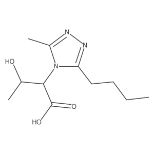 2-(3-butyl-5-methyl-4H-1,2,4-triazol-4-yl)-3-hydroxybutanoic acid结构式