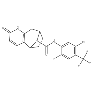N-(5-Chloro-2-fluoro-4-(trifluoromethyl)phenyl)-2-oxo-2,5,6,7,8,9-hexahydro-1H-5,8-epiminocyclohepta[b]pyridine-10-carboxamide Structure